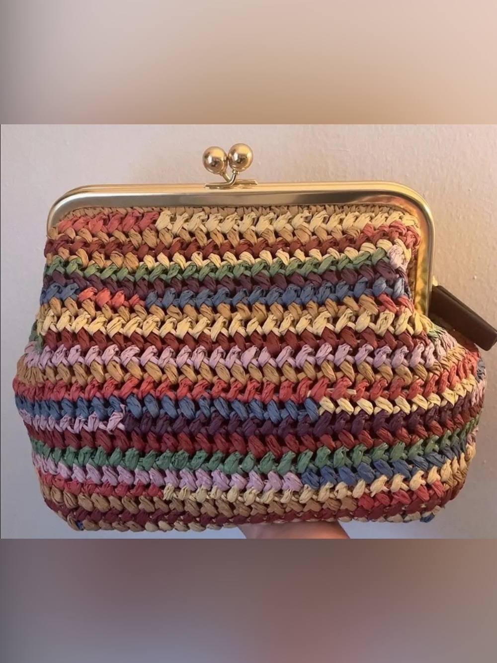 Coach Kisslock Frame Bag 27 in Multi